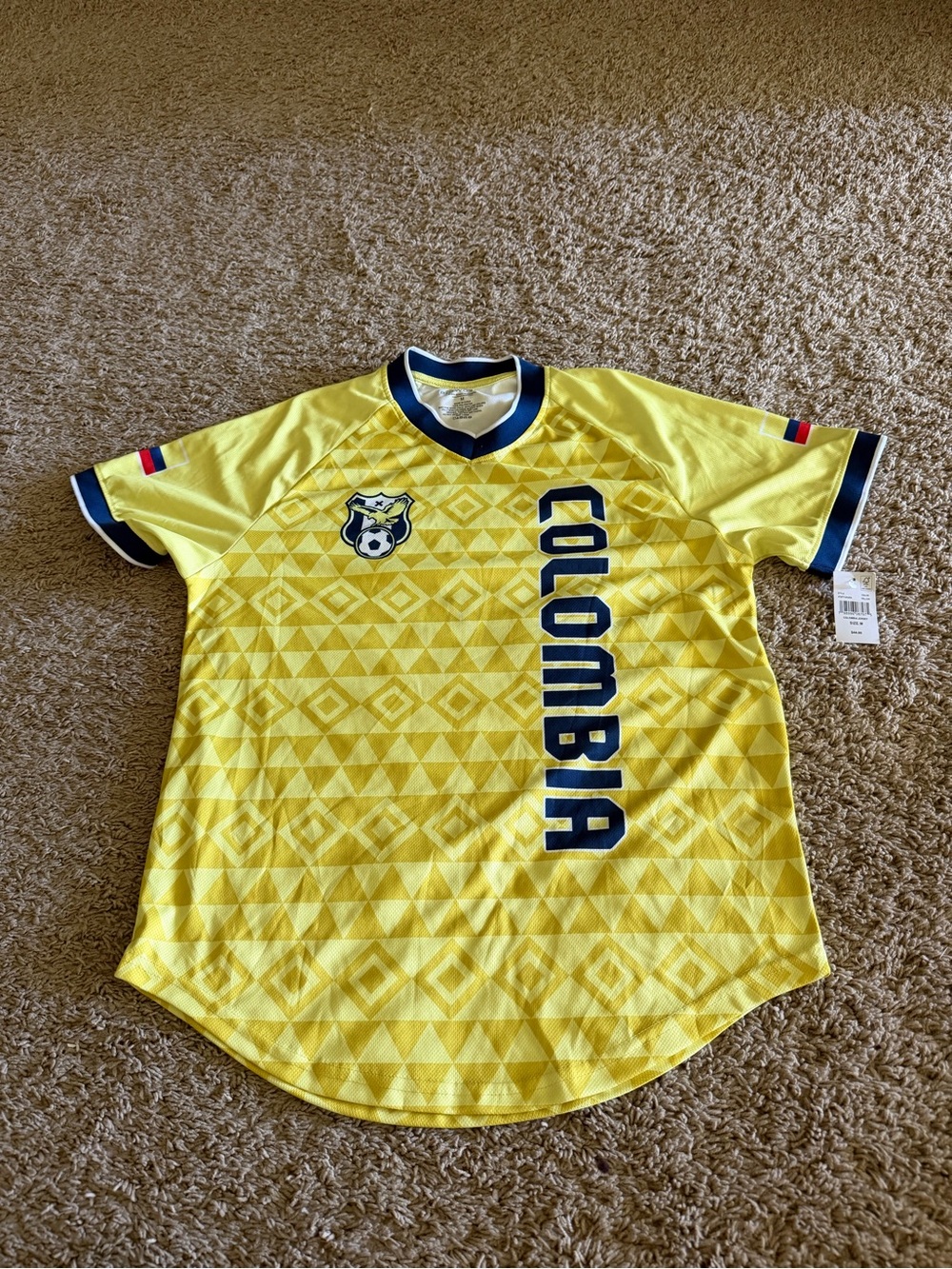 Colombia Yellow Soccer Jersey